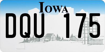 IA license plate DQU175