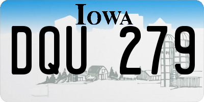 IA license plate DQU279