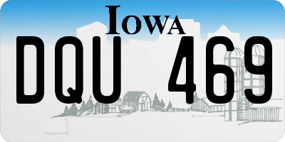 IA license plate DQU469