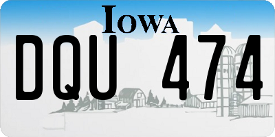 IA license plate DQU474