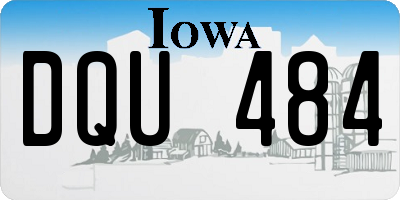 IA license plate DQU484