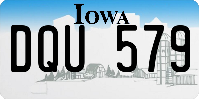 IA license plate DQU579