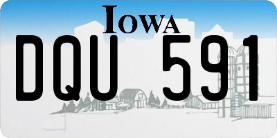 IA license plate DQU591