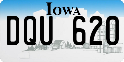 IA license plate DQU620