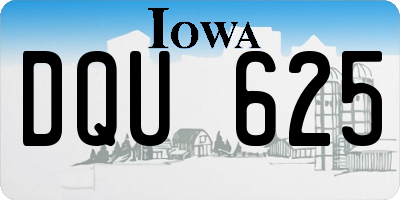 IA license plate DQU625