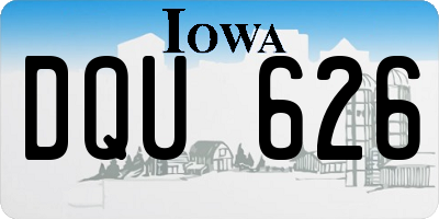 IA license plate DQU626
