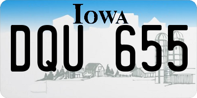 IA license plate DQU655