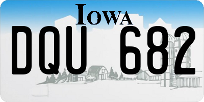 IA license plate DQU682