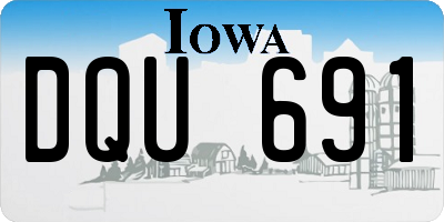 IA license plate DQU691