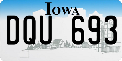 IA license plate DQU693