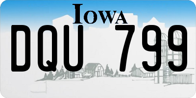 IA license plate DQU799