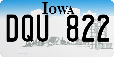 IA license plate DQU822