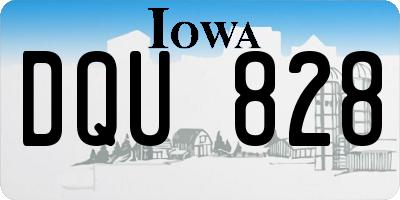 IA license plate DQU828