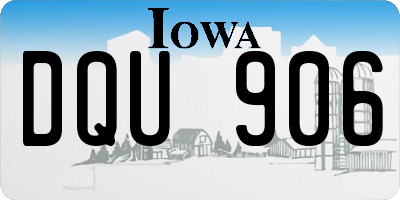 IA license plate DQU906