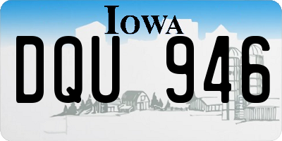 IA license plate DQU946