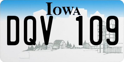 IA license plate DQV109