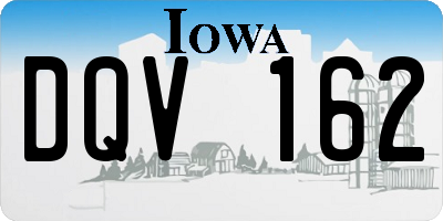 IA license plate DQV162