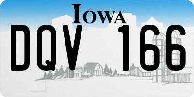 IA license plate DQV166