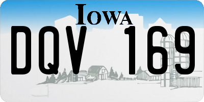 IA license plate DQV169