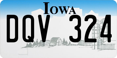 IA license plate DQV324