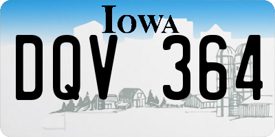 IA license plate DQV364