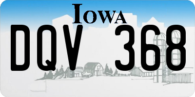 IA license plate DQV368