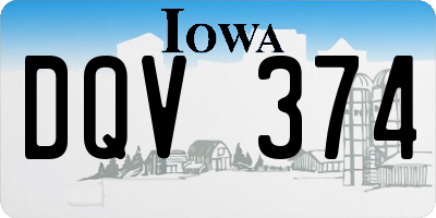 IA license plate DQV374