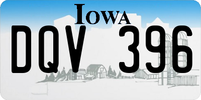 IA license plate DQV396