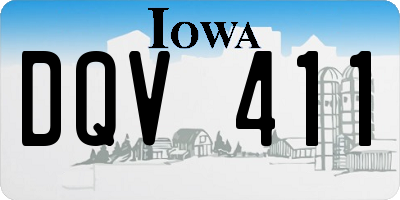 IA license plate DQV411