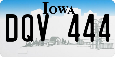 IA license plate DQV444