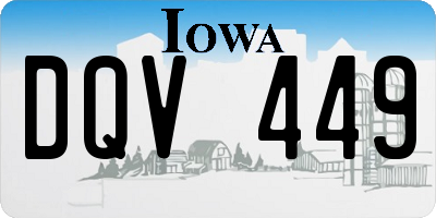 IA license plate DQV449