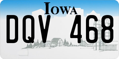 IA license plate DQV468