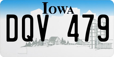 IA license plate DQV479