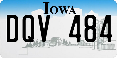 IA license plate DQV484