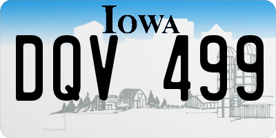 IA license plate DQV499