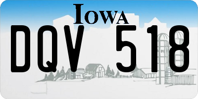 IA license plate DQV518