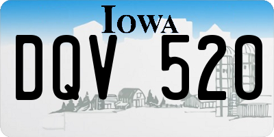 IA license plate DQV520