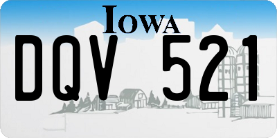 IA license plate DQV521