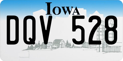 IA license plate DQV528