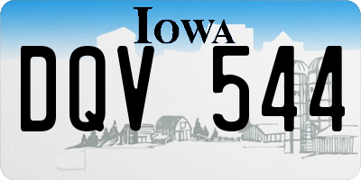 IA license plate DQV544