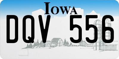 IA license plate DQV556