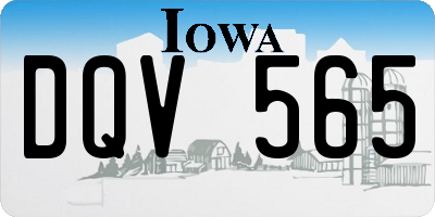 IA license plate DQV565