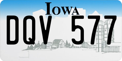 IA license plate DQV577