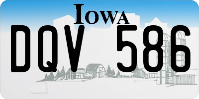 IA license plate DQV586