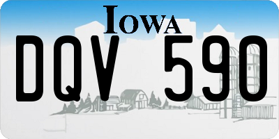 IA license plate DQV590