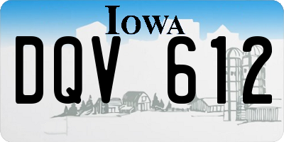 IA license plate DQV612