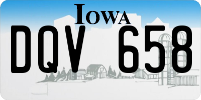 IA license plate DQV658