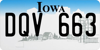 IA license plate DQV663