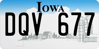 IA license plate DQV677