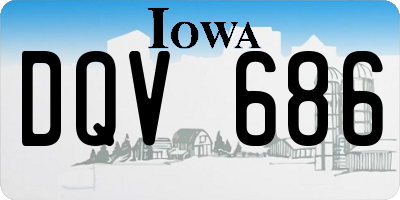 IA license plate DQV686